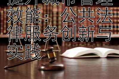 提升城市管理效能：公共法律服务创新与实践