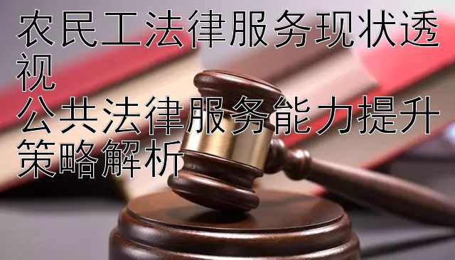 农民工法律服务现状透视 幸运28pc蛋蛋 公共法律服务能力提升策略解析